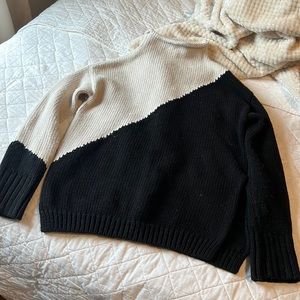 Zara color block sweater